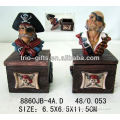 polyresin pirate figurine box